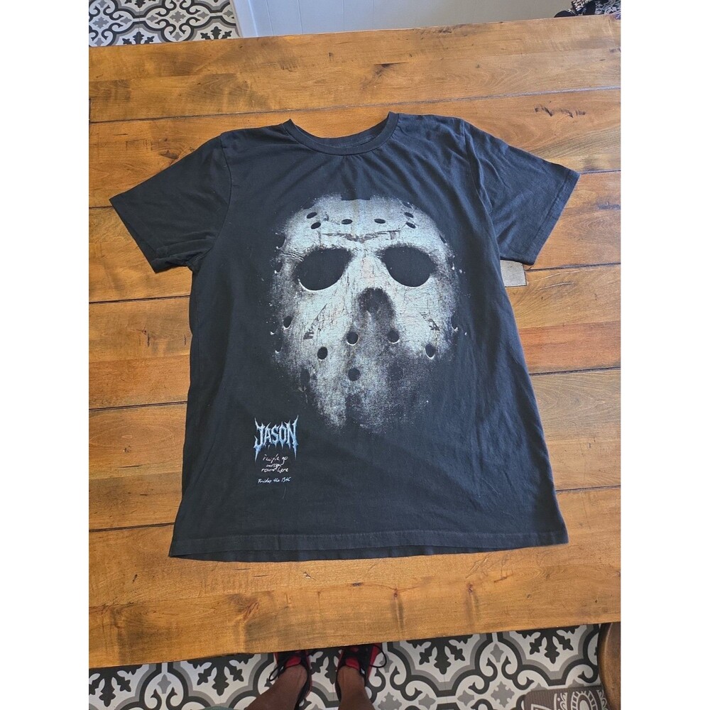 Friday the 13th Shirt XL Jason Voorhees Mask CultureFly CVLA Horror Movie Tee
